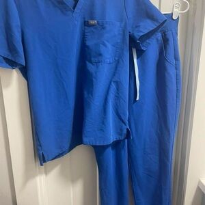 Figs Blue Scrub Set